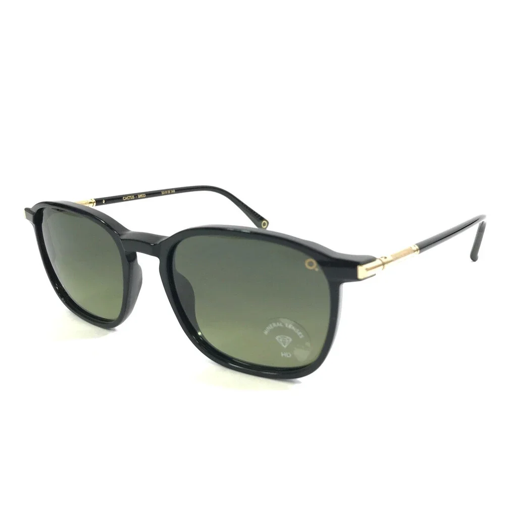 Etnia Barcelona Sunglasses CACTUS BKGD Black Gold Frame w/ Gradient Green Lenses